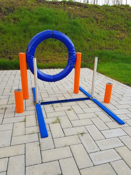 Agility Reifen-Set (4 Stück) In Rot, Blau, Grün, Gelb – Mit Standfüßen, Durchmesser Ca. 60 Cm